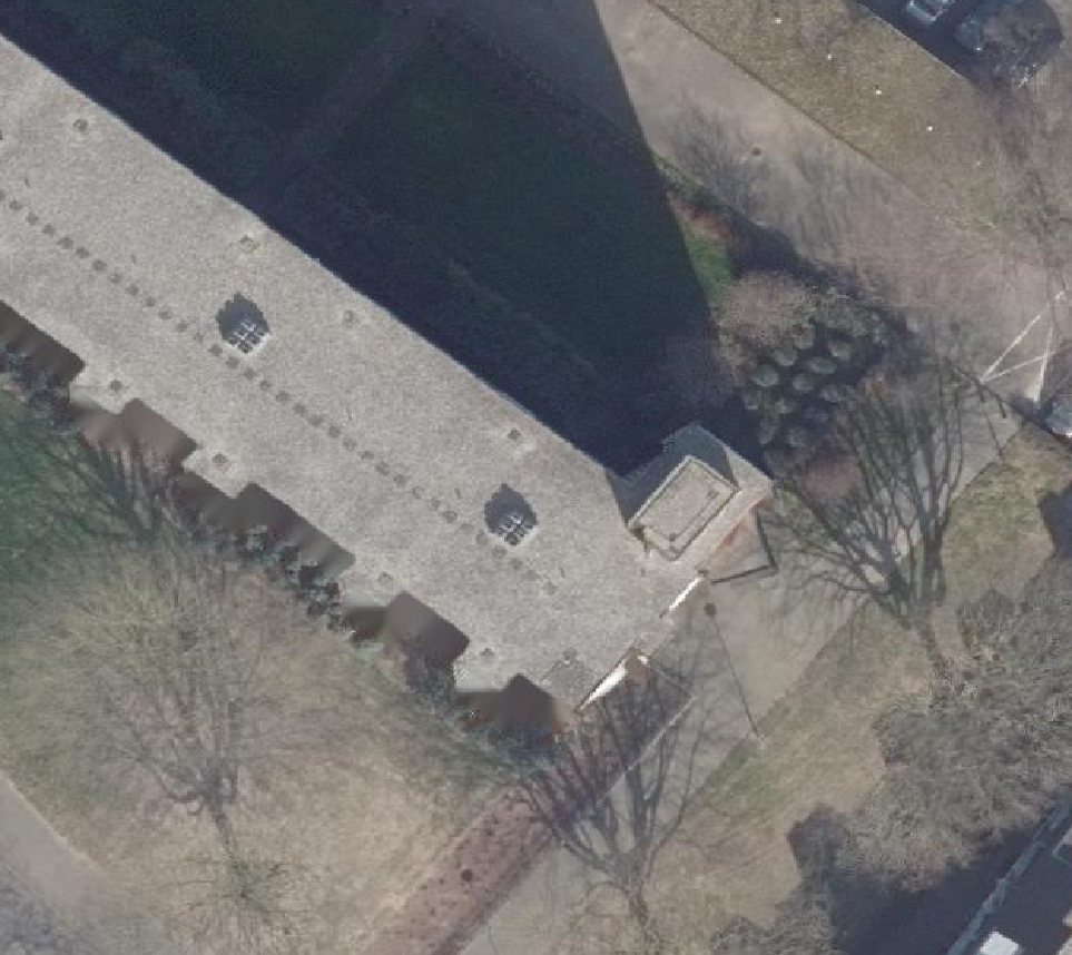 True ortho Luchtfoto op daksegment