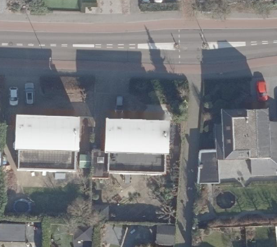 True ortho Luchtfoto op daksegment