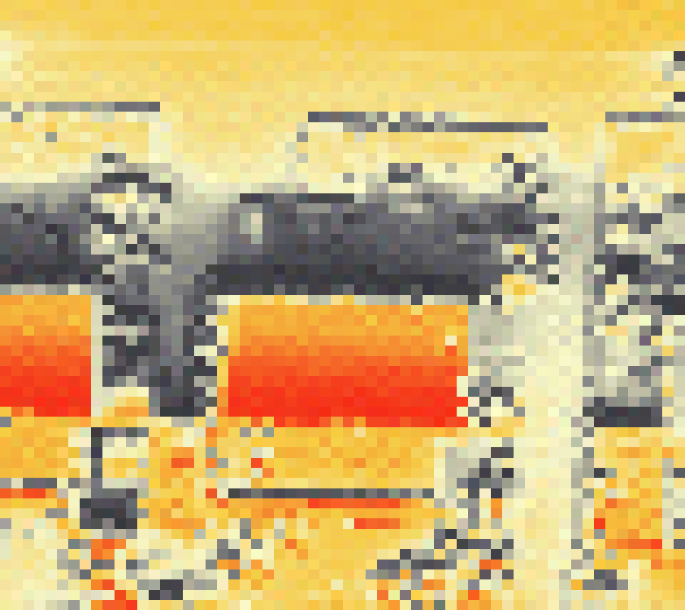 PV-irradiatie op daksegment ingezoomd met intensiteitsverdeling van zonlicht