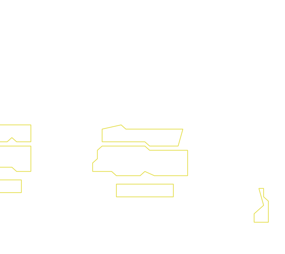 Daksegment ingezoomd met contourlijnen en structuurweergave