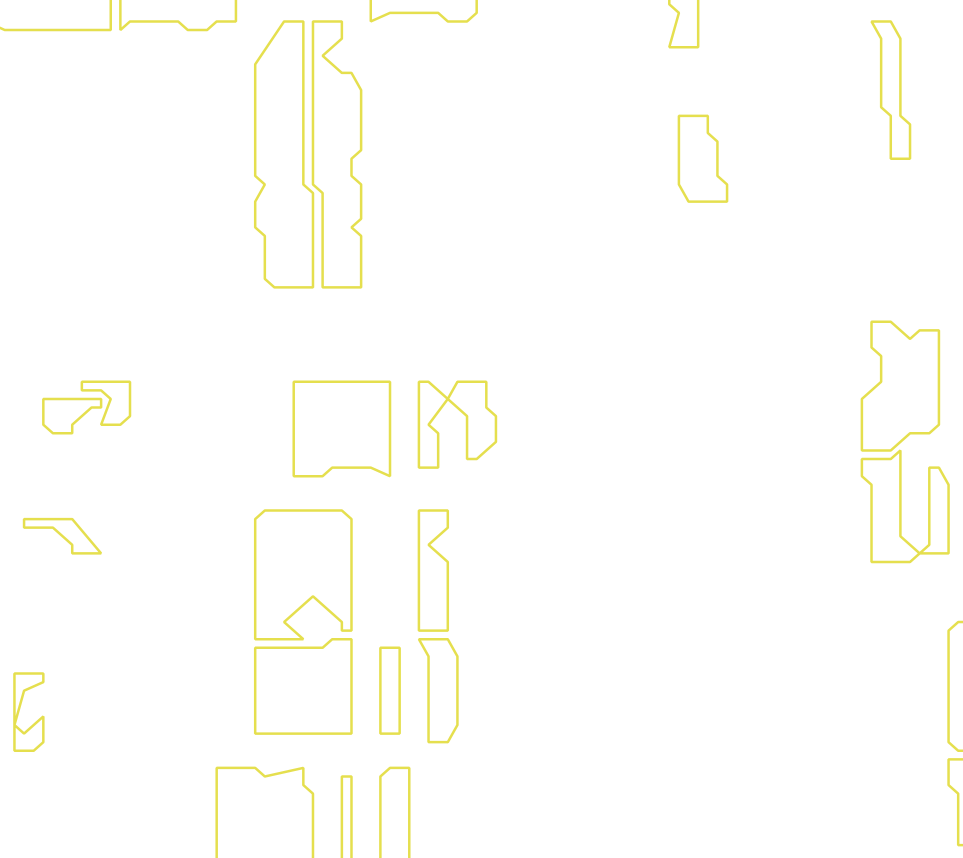 Daksegment met contourlijnen en structuurweergave