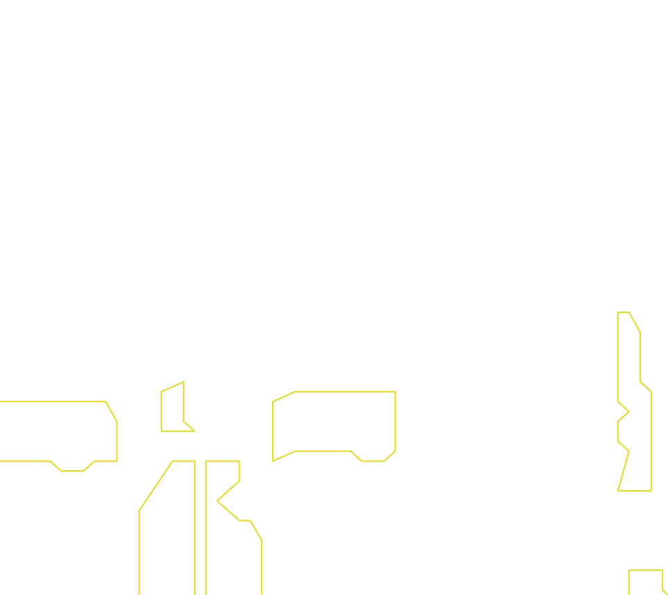 Daksegment ingezoomd met contourlijnen en structuurweergave