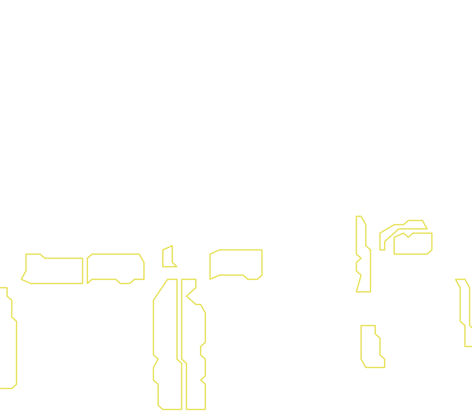 Daksegment met contourlijnen en structuurweergave