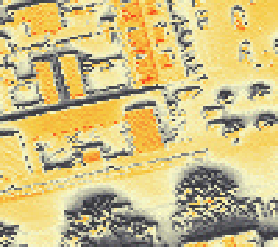 PV-irradiatie op daksegment met intensiteitsverdeling van zonlicht