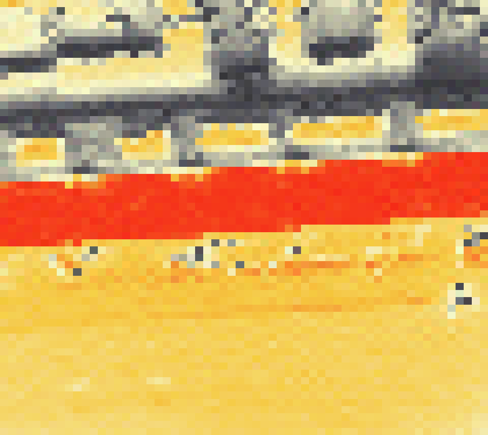 PV-irradiatie op daksegment ingezoomd met intensiteitsverdeling van zonlicht