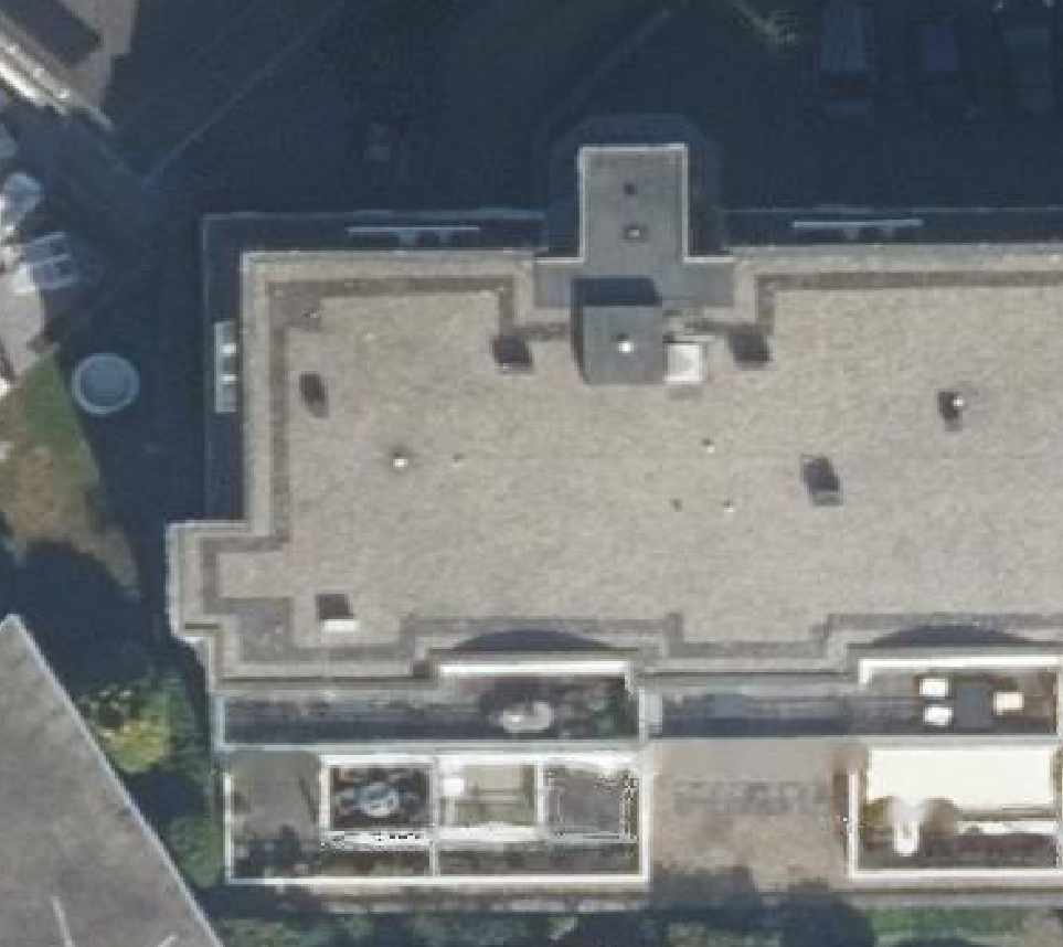 True ortho luchtfoto van Soest met zicht op woning