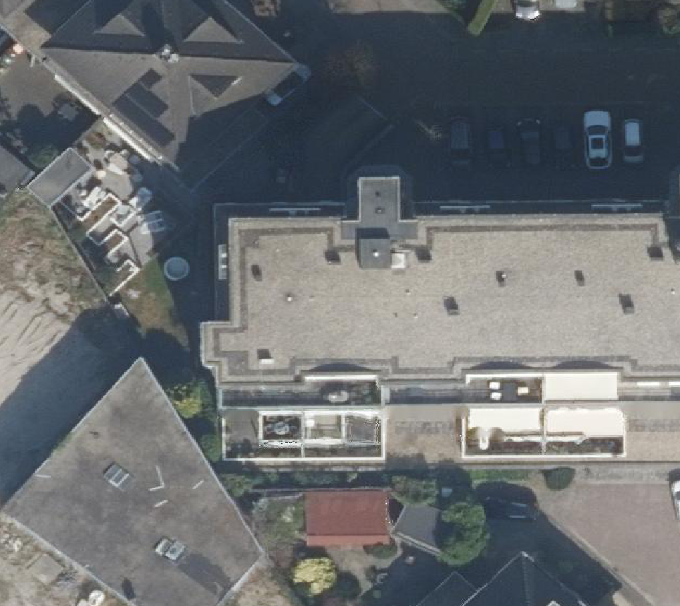 True ortho Luchtfoto op daksegment