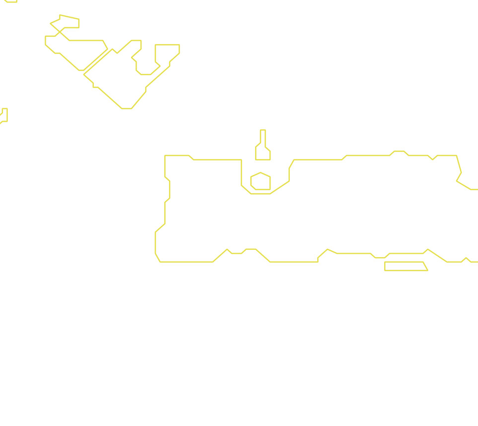 Daksegment met contourlijnen en structuurweergave
