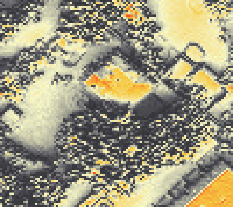 PV-irradiatie op daksegment met intensiteitsverdeling van zonlicht