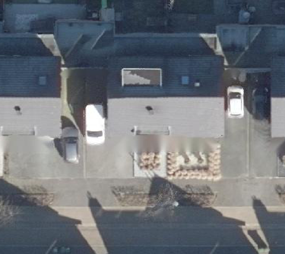 True ortho luchtfoto van Veghel met zicht op woning
