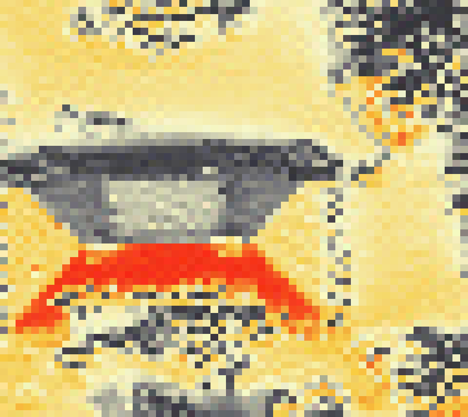 PV-irradiatie op daksegment ingezoomd met intensiteitsverdeling van zonlicht