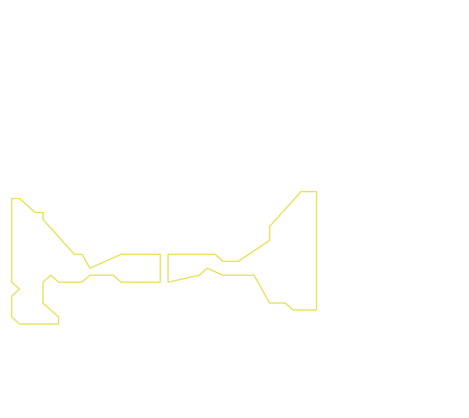 Daksegment ingezoomd met contourlijnen en structuurweergave