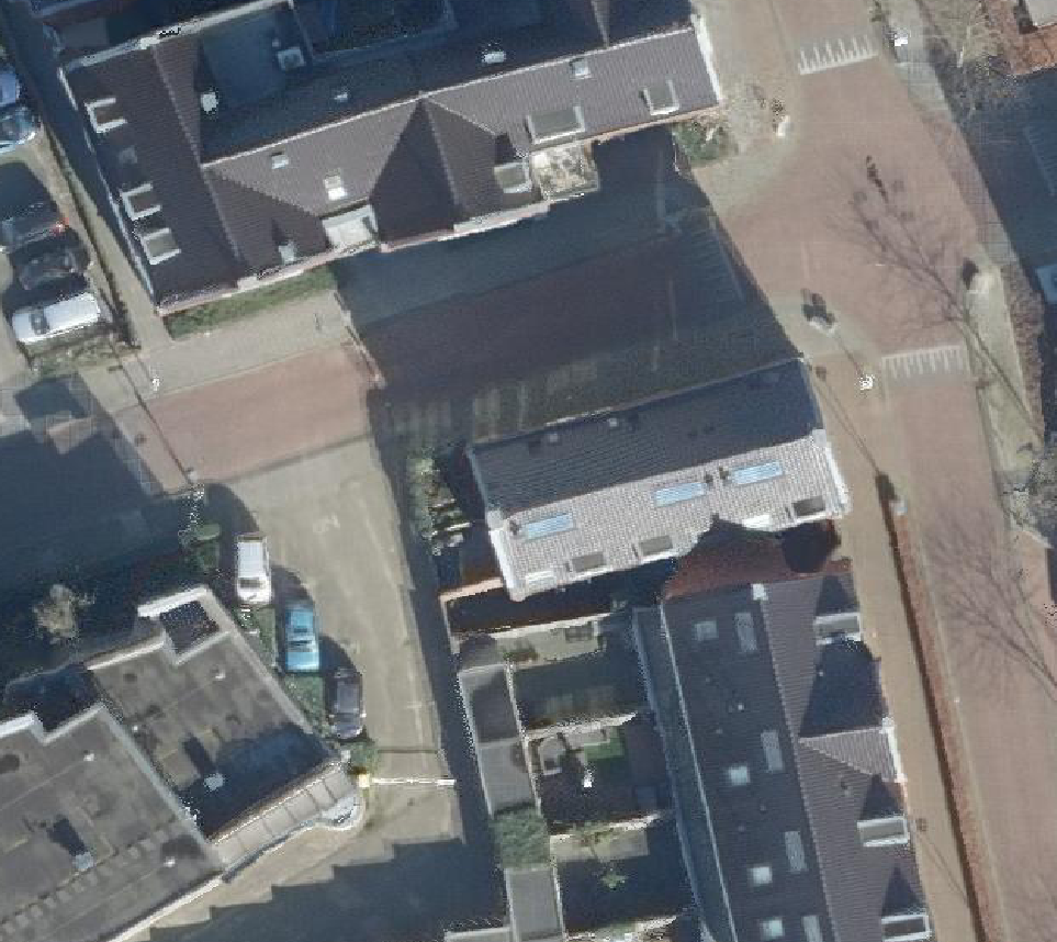 True ortho Luchtfoto op daksegment