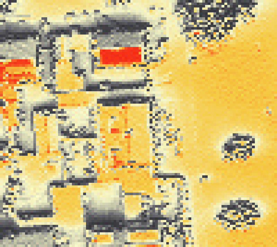 PV-irradiatie op daksegment met intensiteitsverdeling van zonlicht