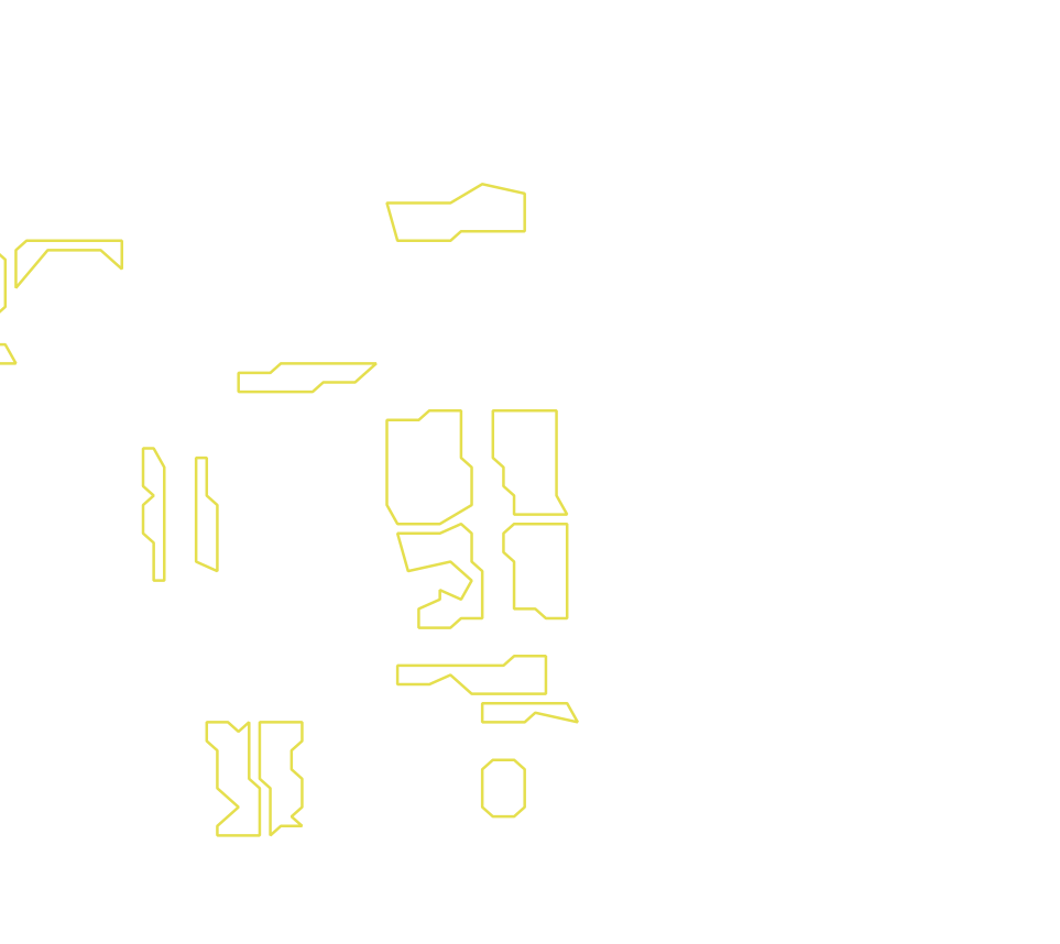 Daksegment met contourlijnen en structuurweergave