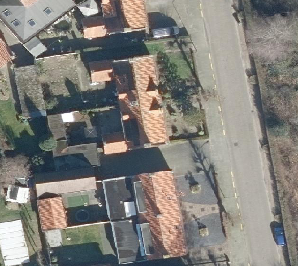 True ortho Luchtfoto op daksegment