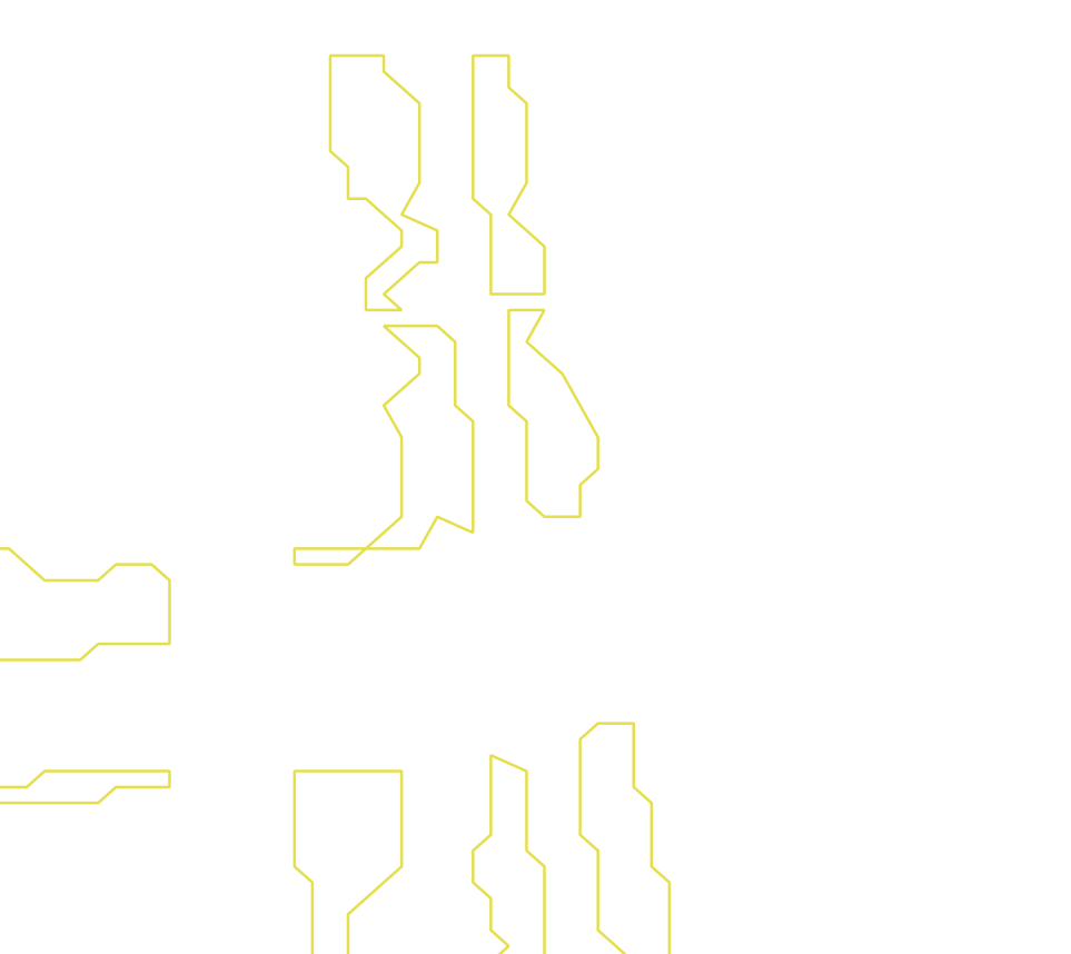 Daksegment ingezoomd met contourlijnen en structuurweergave