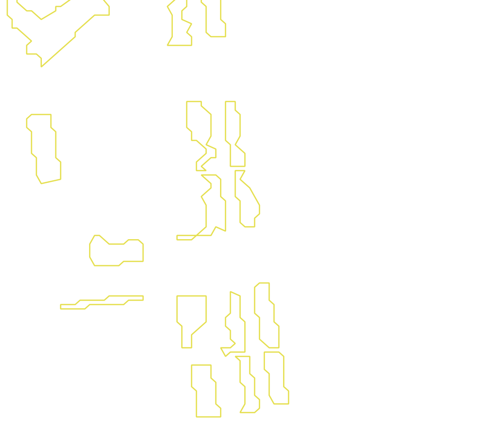 Daksegment met contourlijnen en structuurweergave
