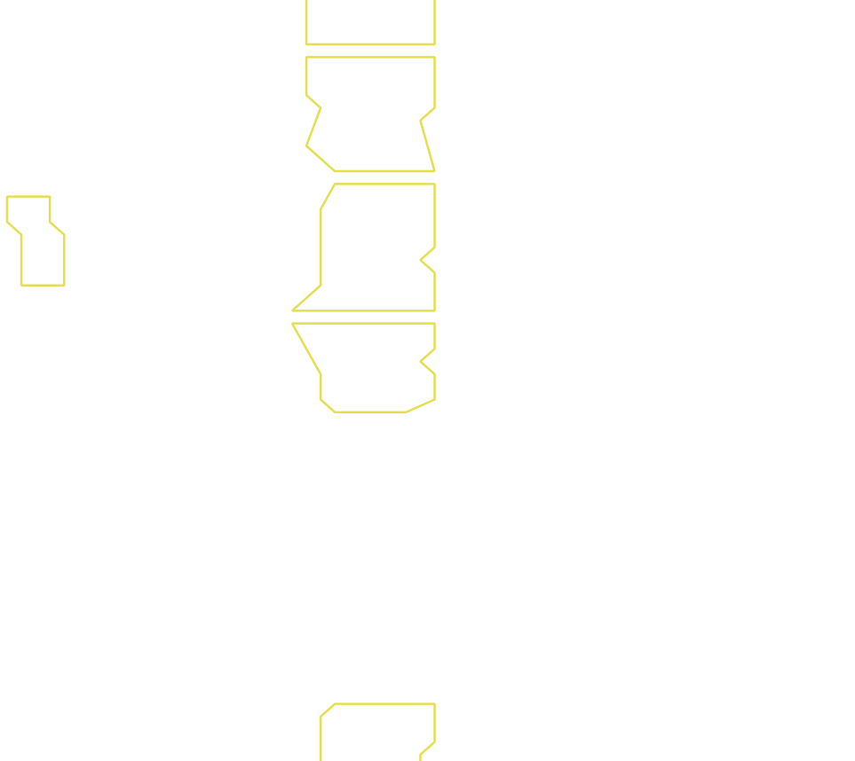 Daksegment ingezoomd met contourlijnen en structuurweergave