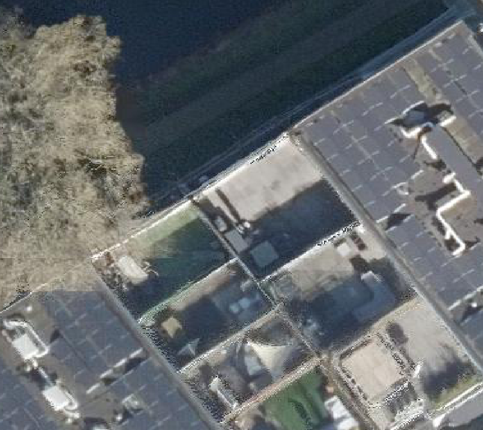 True ortho luchtfoto van Veghel met zicht op woning
