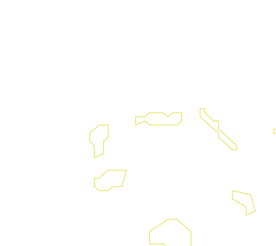 Daksegment ingezoomd met contourlijnen en structuurweergave