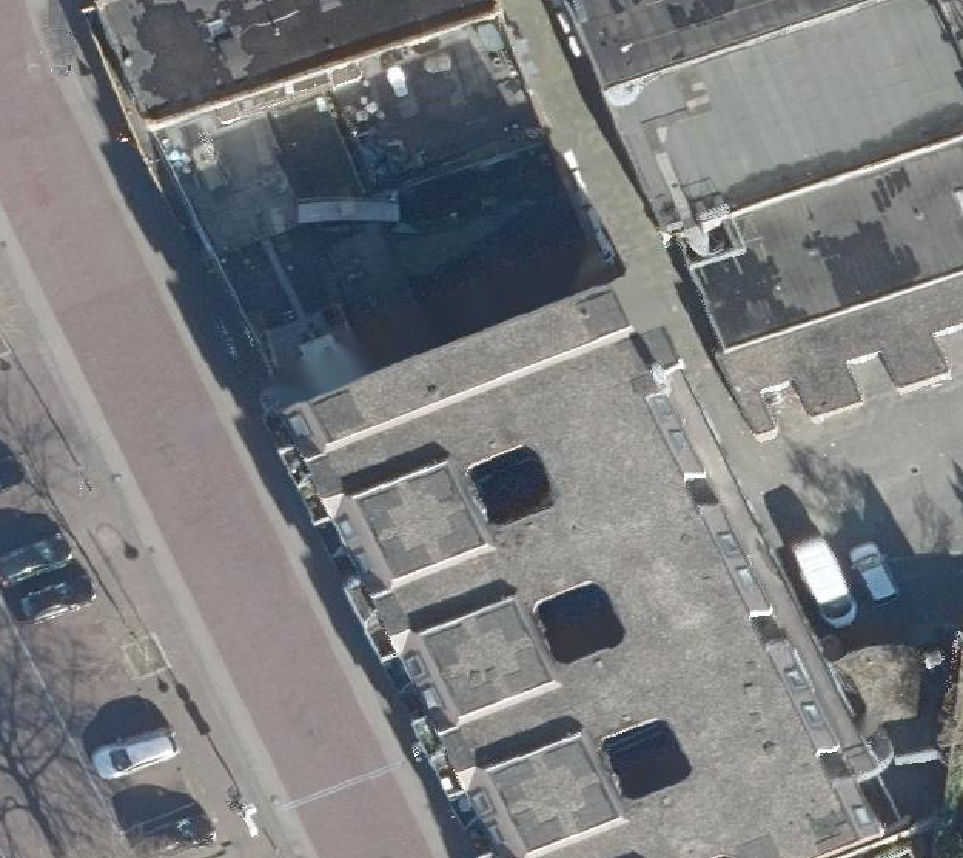 True ortho Luchtfoto op daksegment