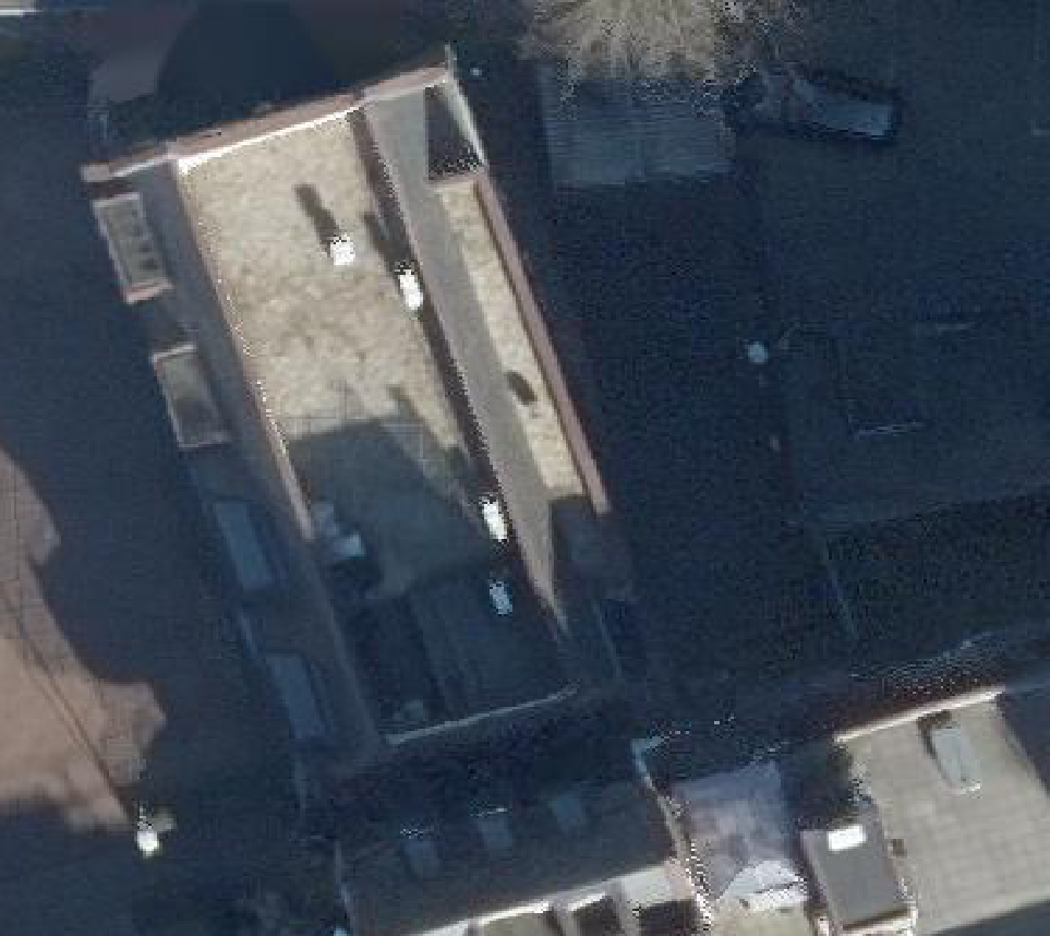 True ortho luchtfoto van Veghel met zicht op woning