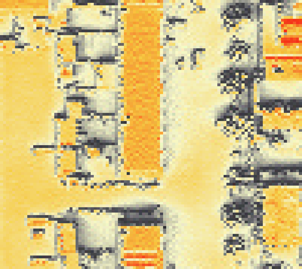 PV-irradiatie op daksegment met intensiteitsverdeling van zonlicht