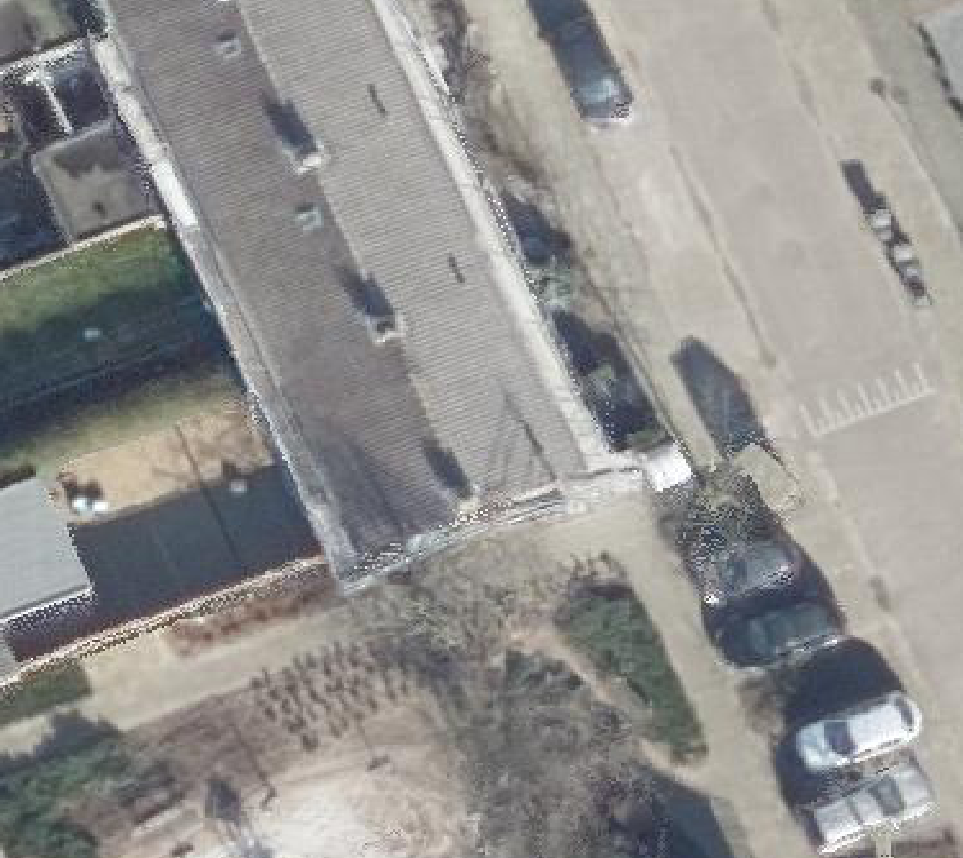 True ortho luchtfoto van Erp met zicht op woning