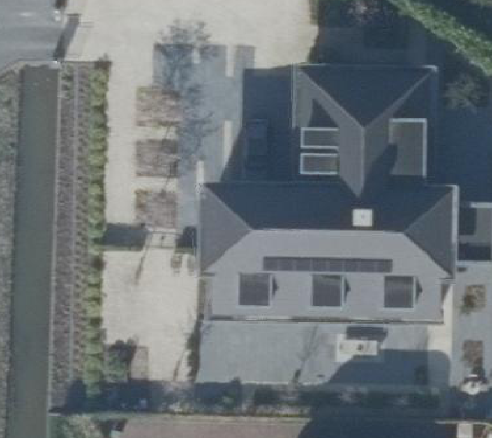 True ortho luchtfoto van Amstelveen met zicht op woning