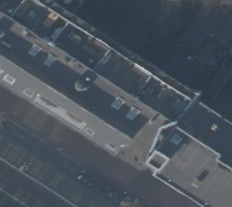 True ortho luchtfoto van Amsterdam met zicht op woning