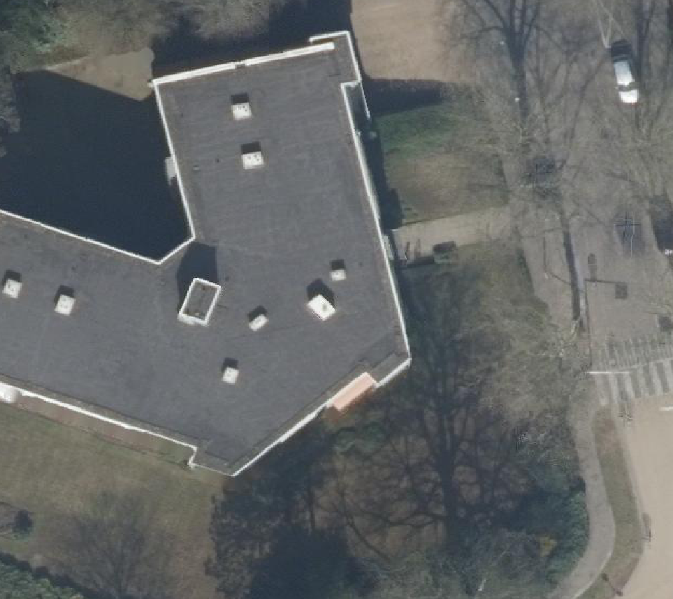 True ortho Luchtfoto op daksegment