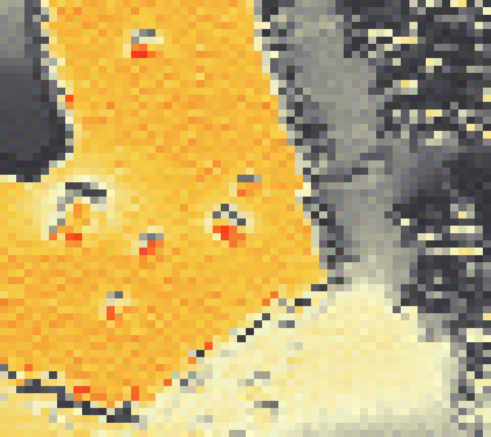 PV-irradiatie op daksegment ingezoomd met intensiteitsverdeling van zonlicht