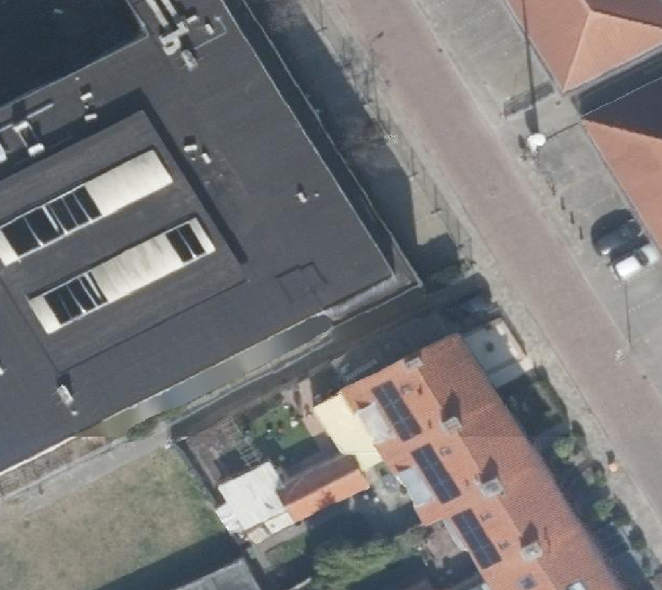 True ortho Luchtfoto op daksegment