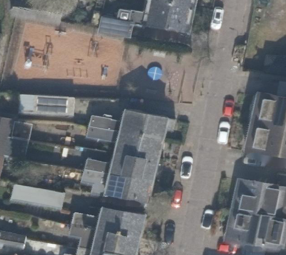 True ortho Luchtfoto op daksegment