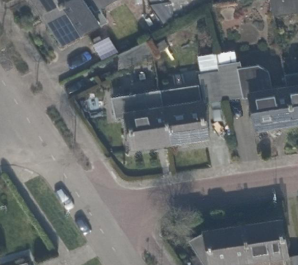True ortho Luchtfoto op daksegment