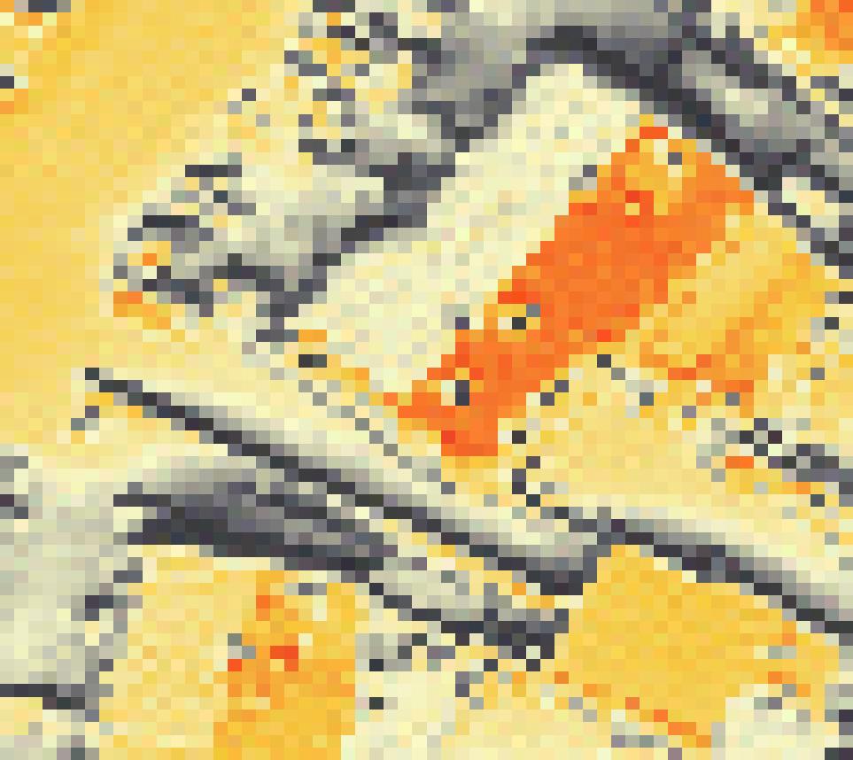 PV-irradiatie op daksegment ingezoomd met intensiteitsverdeling van zonlicht