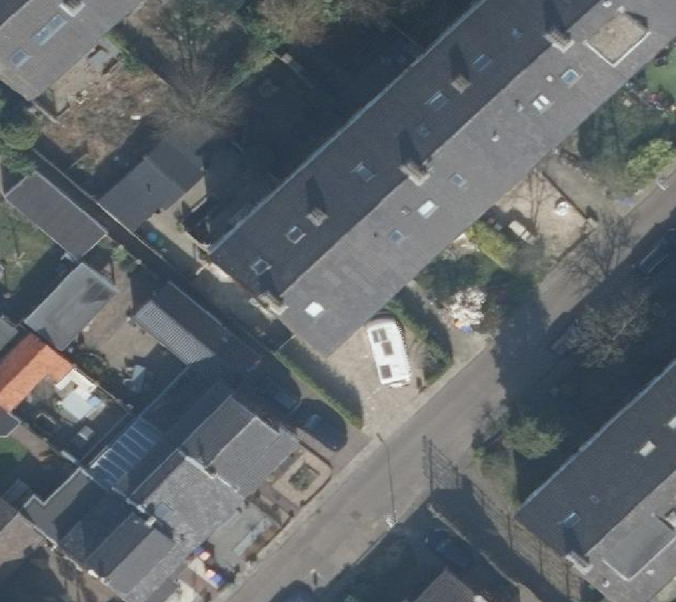 True ortho Luchtfoto op daksegment