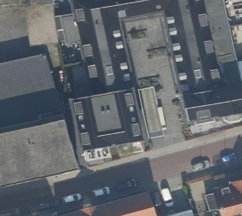 True ortho Luchtfoto op daksegment