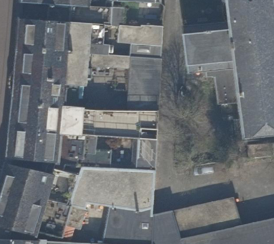 True ortho Luchtfoto op daksegment