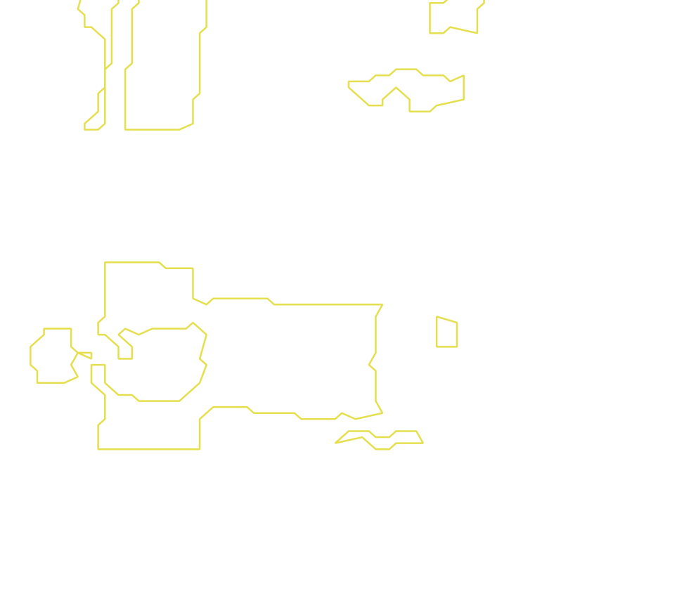 Daksegment met contourlijnen en structuurweergave