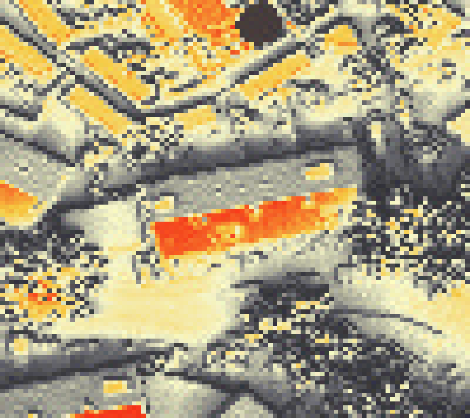 PV-irradiatie op daksegment met intensiteitsverdeling van zonlicht