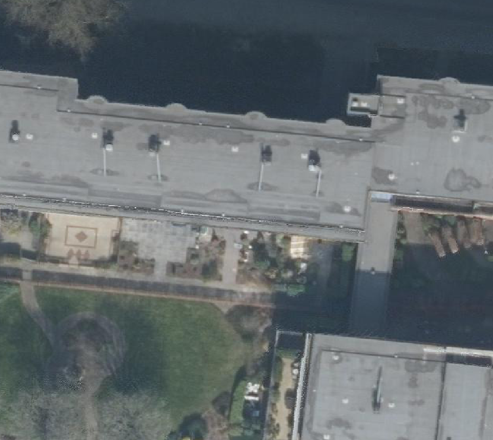 True ortho Luchtfoto op daksegment