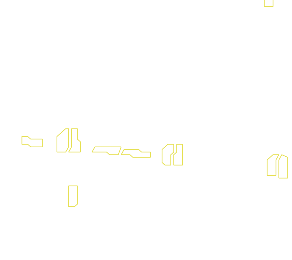Daksegment met contourlijnen en structuurweergave