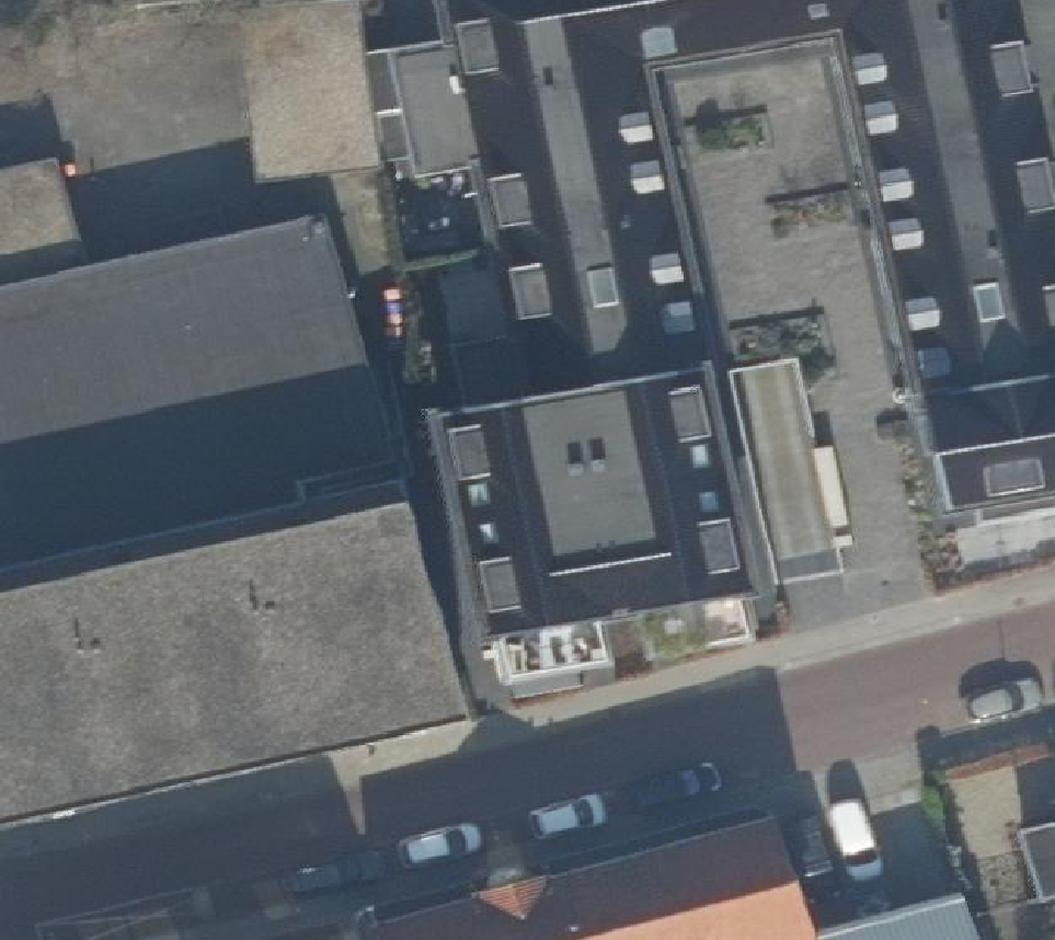 True ortho Luchtfoto op daksegment