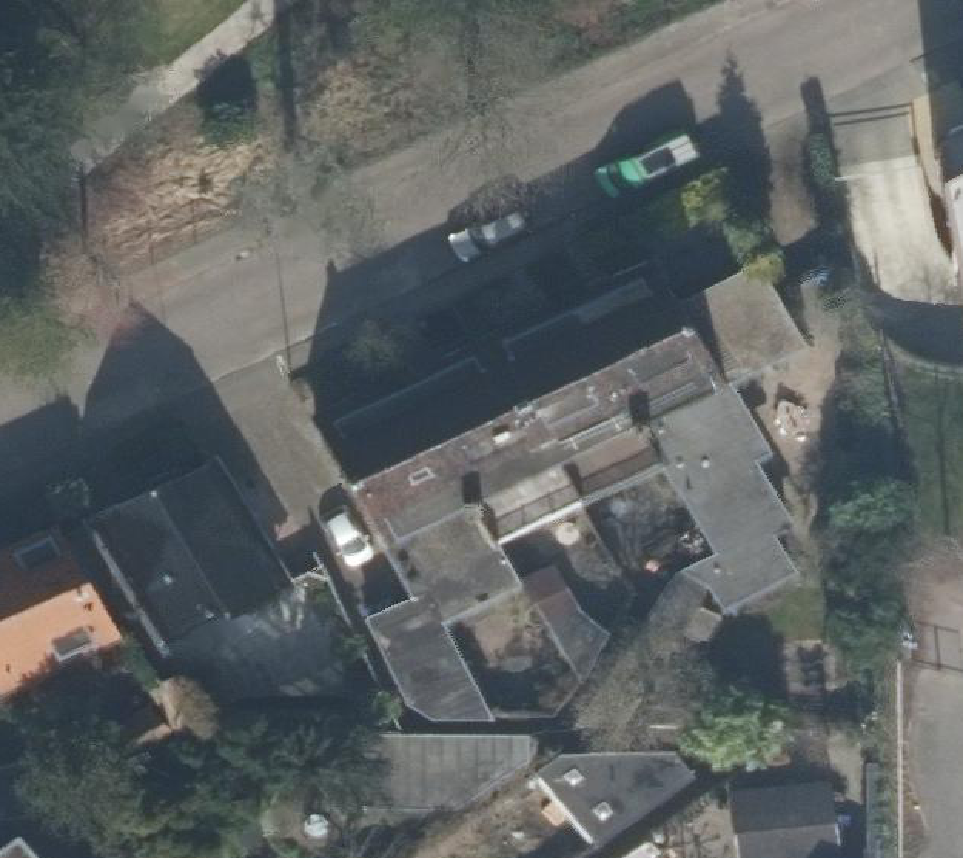 True ortho Luchtfoto op daksegment