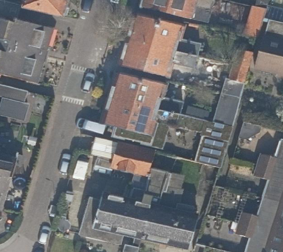 True ortho Luchtfoto op daksegment