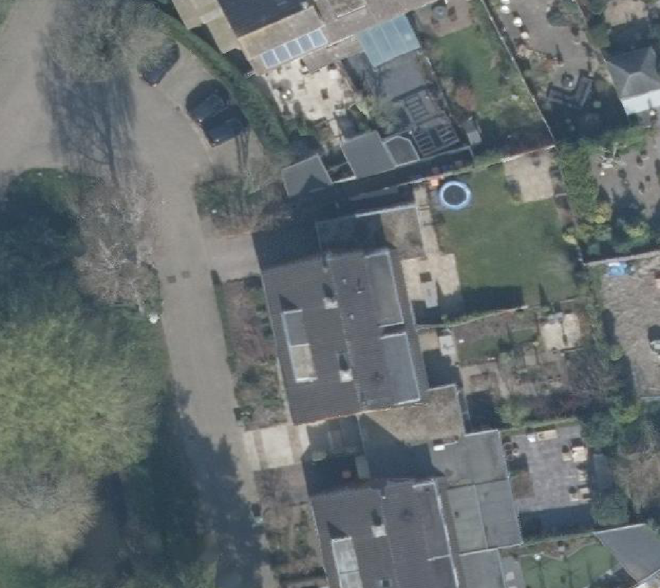 True ortho Luchtfoto op daksegment