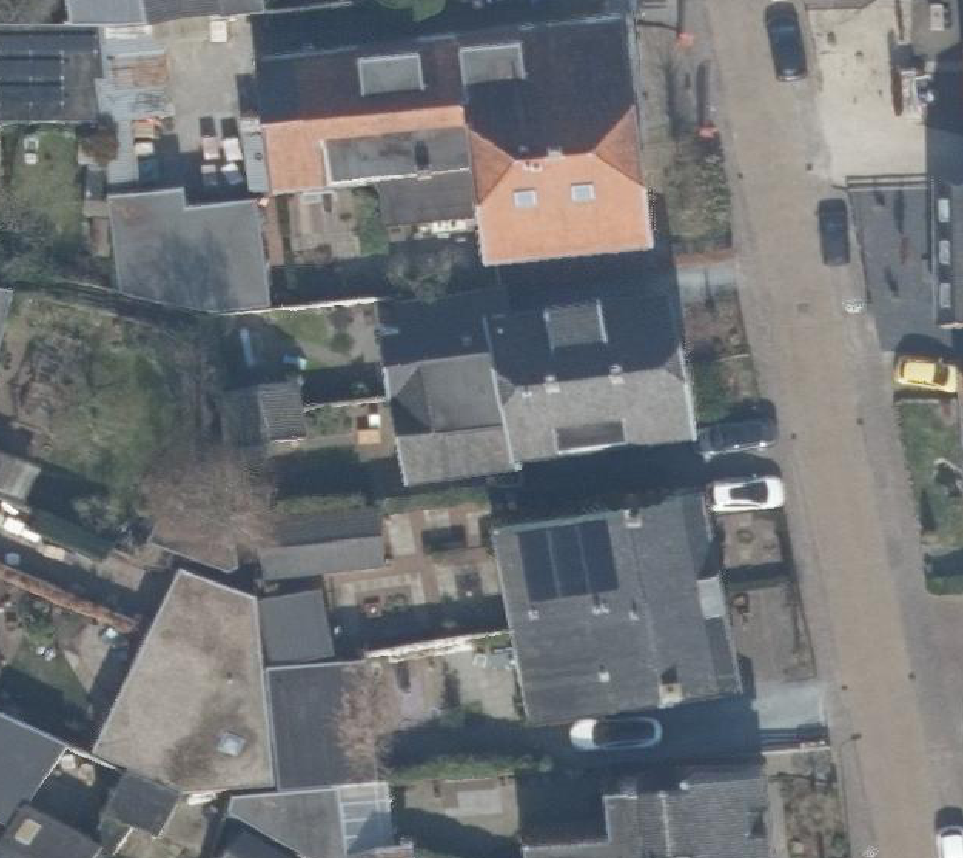 True ortho Luchtfoto op daksegment