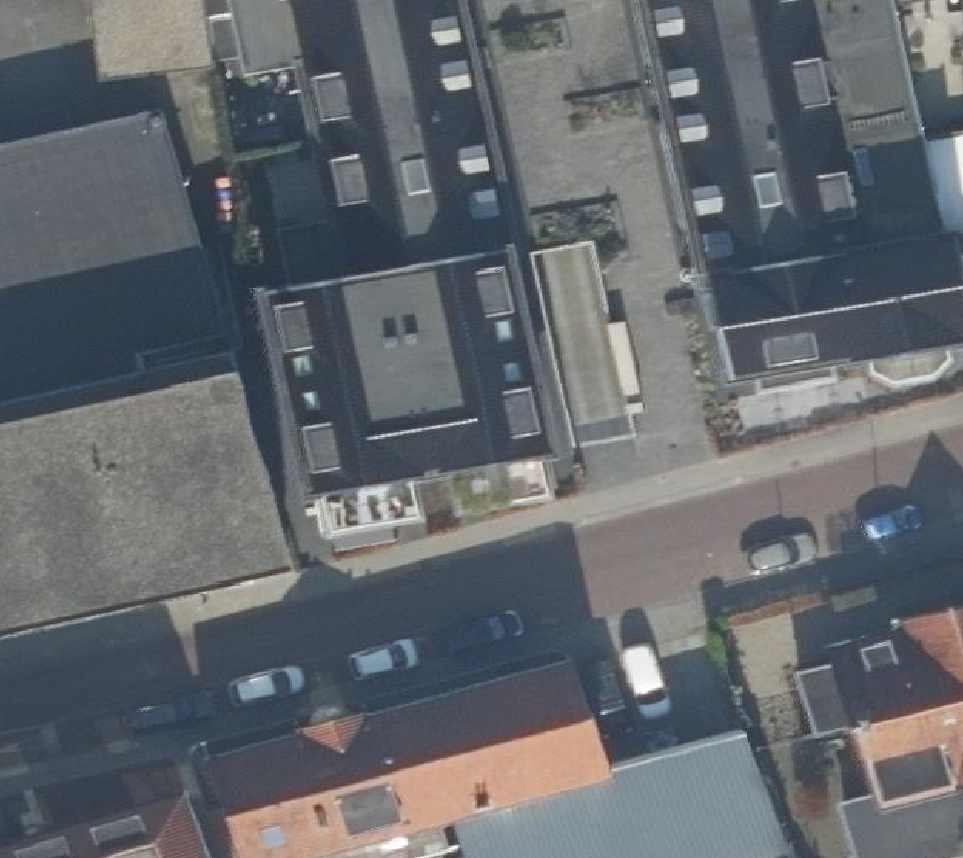 True ortho Luchtfoto op daksegment
